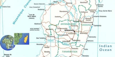 Карта ракі Мадагаскар 