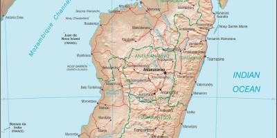 Мадагаскар карта краіны